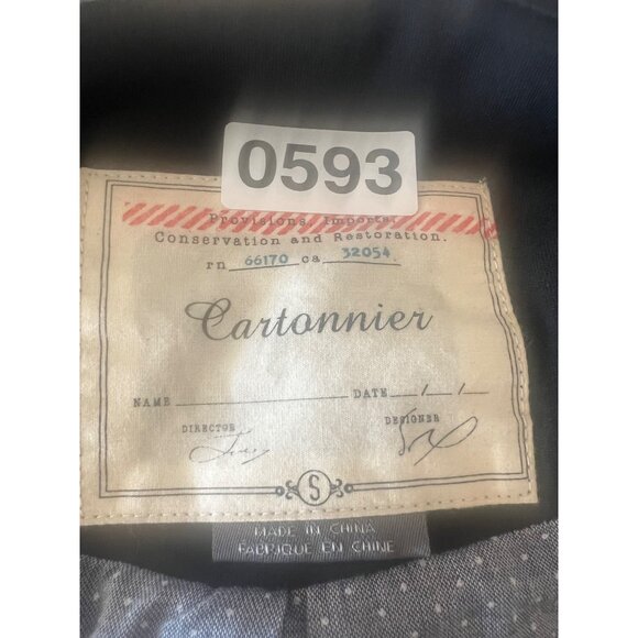 Anthropologie Black Career Blazer Jacket Womens Size S 3/4 Sleeve Button Front - Picture 9 of 9